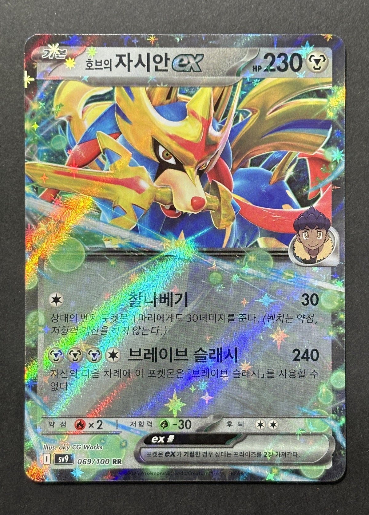 Hop's Zacian ex #069/100 – Battle Partners (Korean)
