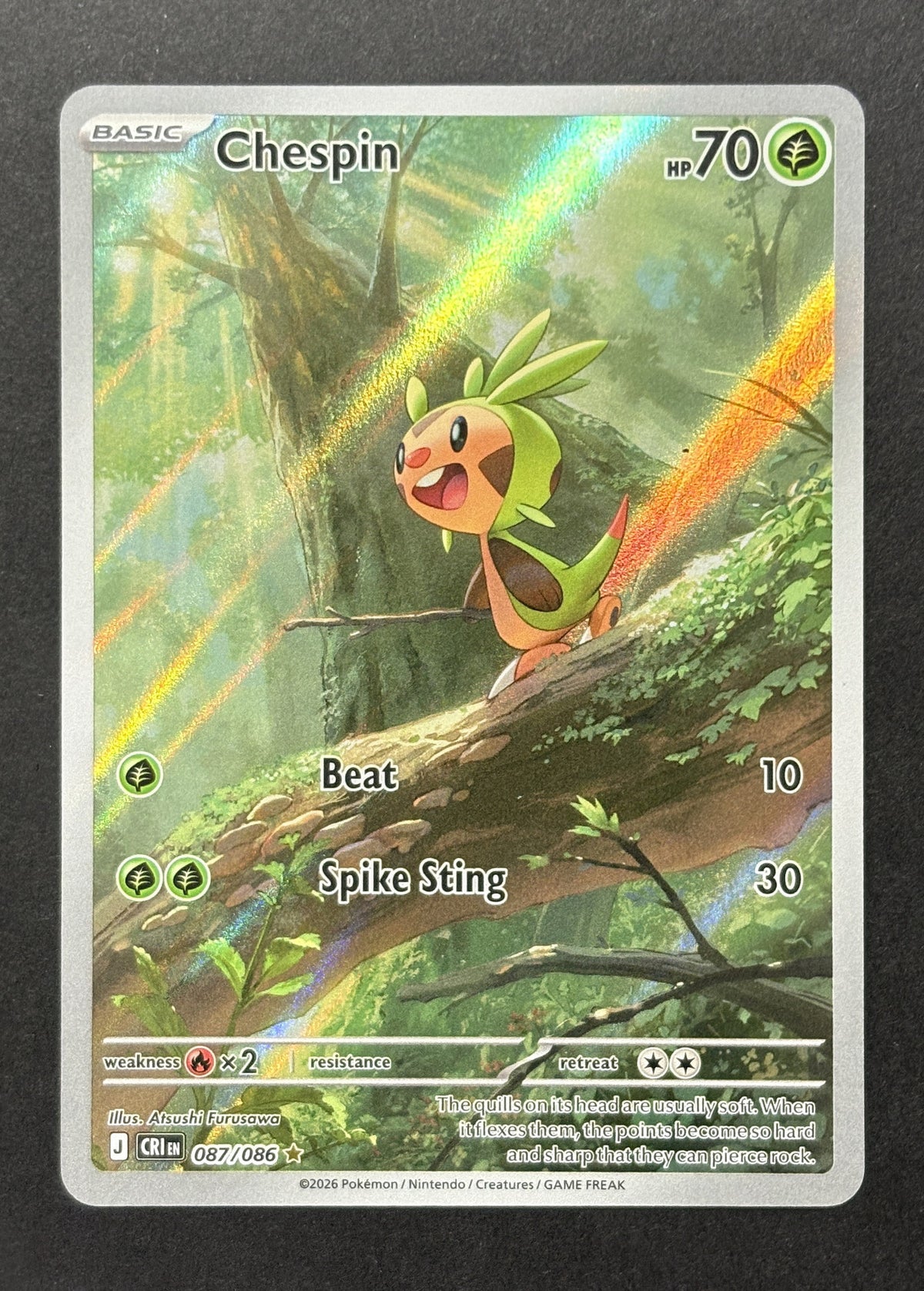 Chespin #087/086 – Mega Evolution—Chaos Rising (English)