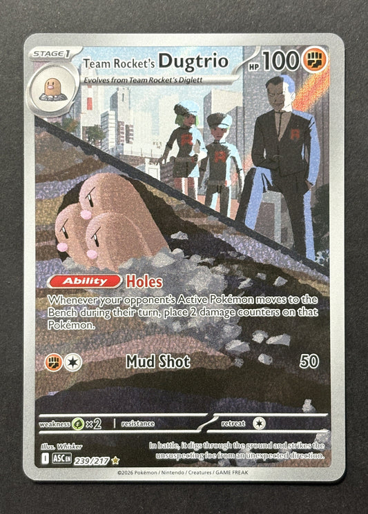 Team Rocket's Dugtrio #239/217 – Mega Evolution—Ascended Heroes (English)