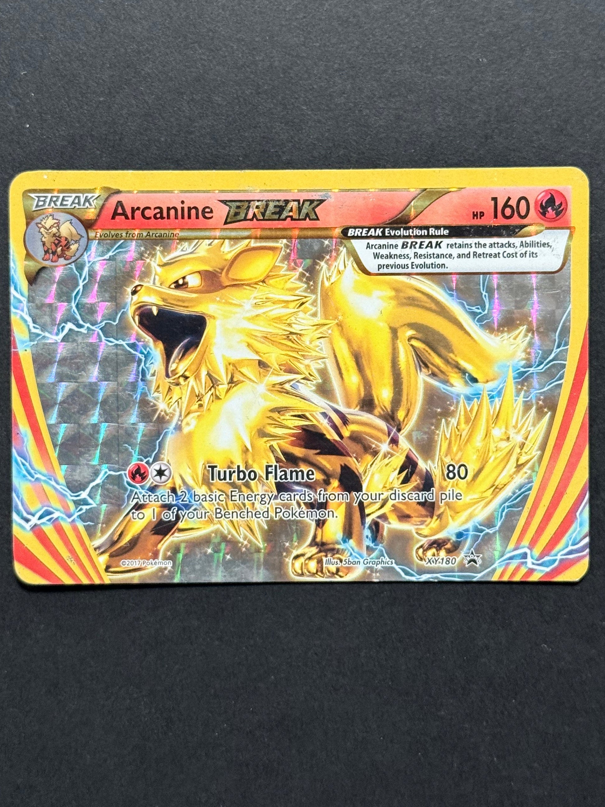 Arcanine BREAK XY180 XY Black Star Promos English Pokémon card front