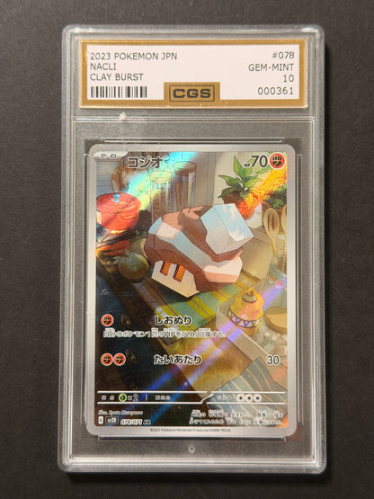 Nacli 078/071 CGS 10 graded Pokémon card front