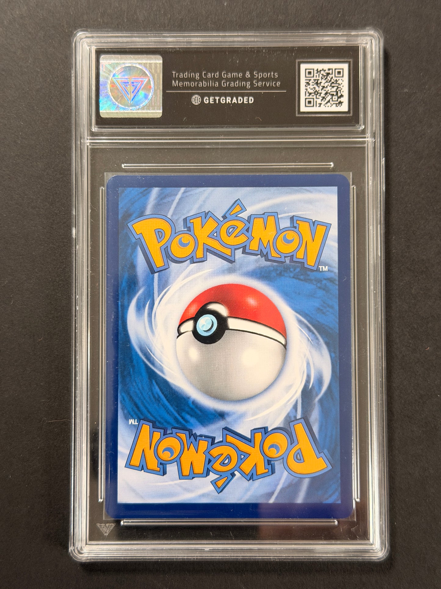 Reshiram & Charizard GX 001/150 GetGraded 10 graded Pokémon card back