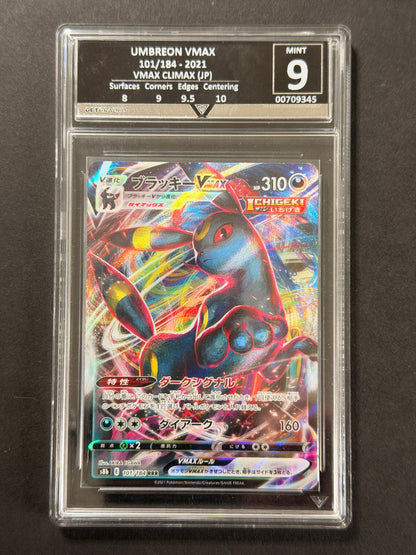 Umbreon VMAX 101/184 GetGraded 9 graded Pokémon card front