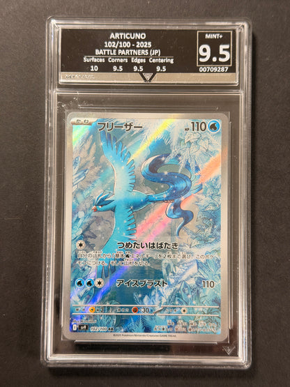 Articuno 102/100 GetGraded 9.5 graded Pokémon card front