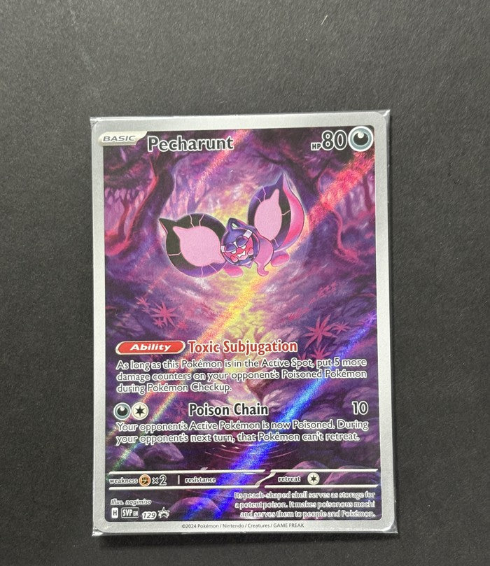 Pecharunt 129 Scarlet & Violet Black Star Promos English Pokémon card front