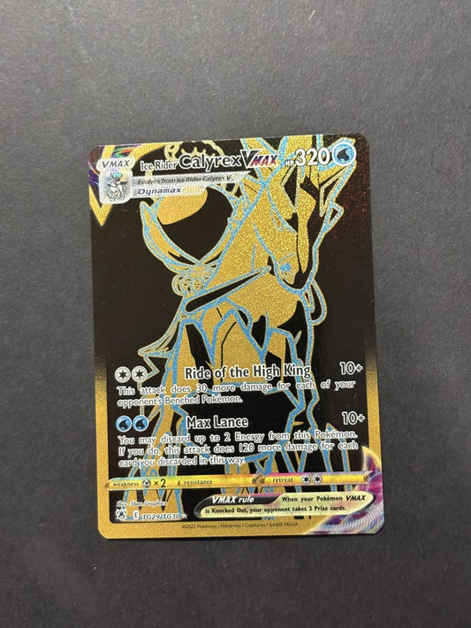 Ice Rider Calyrex VMAX TG29/TG30 Astral Radiance Trainer Gallery English Pokémon card front