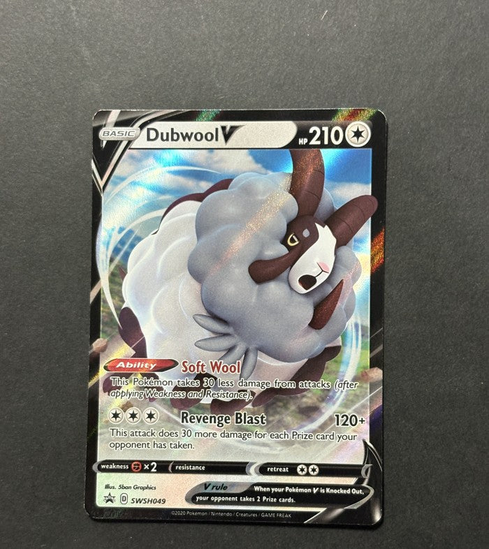 Dubwool V SWSH049 Sword & Shield Black Star Promos English Pokémon card front