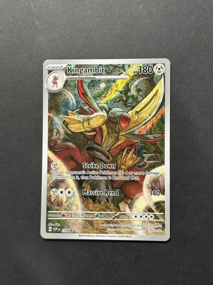 Kingambit 130 Scarlet & Violet Black Star Promos English Pokémon card front