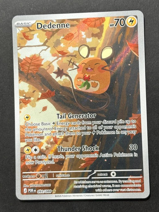 Dedenne 093/088 Mega Evolution—Perfect Order English Pokémon card front