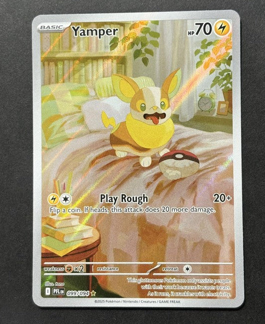 Yamper 099/094 Mega Evolution—Phantasmal Flames English Pokémon card front