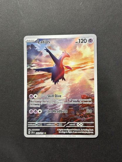 Latios 203 Scarlet & Violet Black Star Promos English Pokémon card front