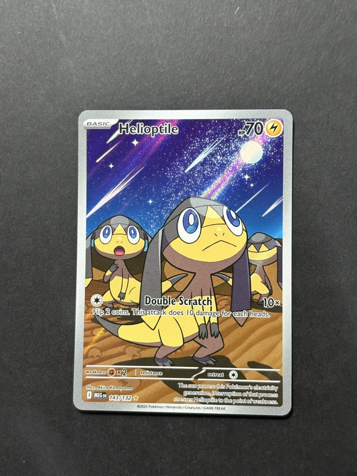 Helioptile 143/132 Mega Evolution English Pokémon card front