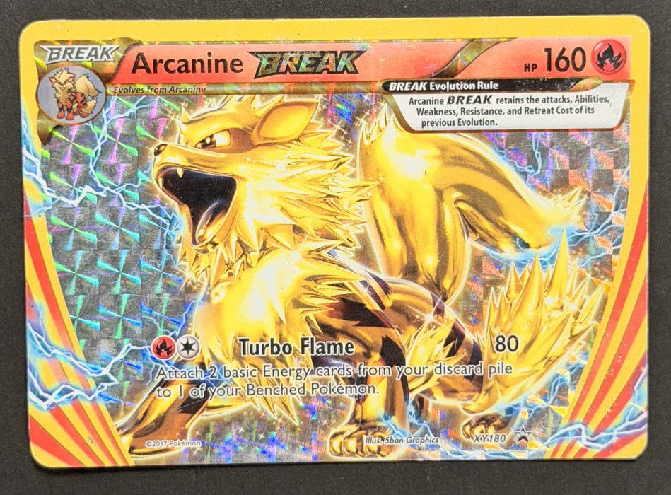 Arcanine BREAK XY180 XY Black Star Promos English Pokémon card front